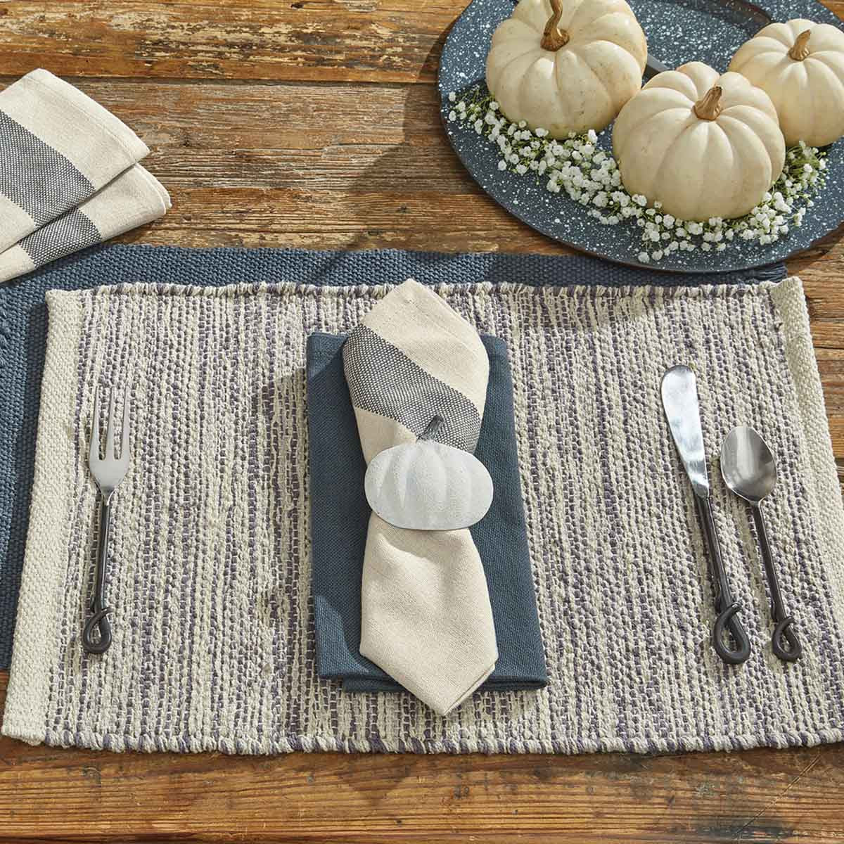 Ashfield Placemats - Dark Gray Set Of 6 Park Designs