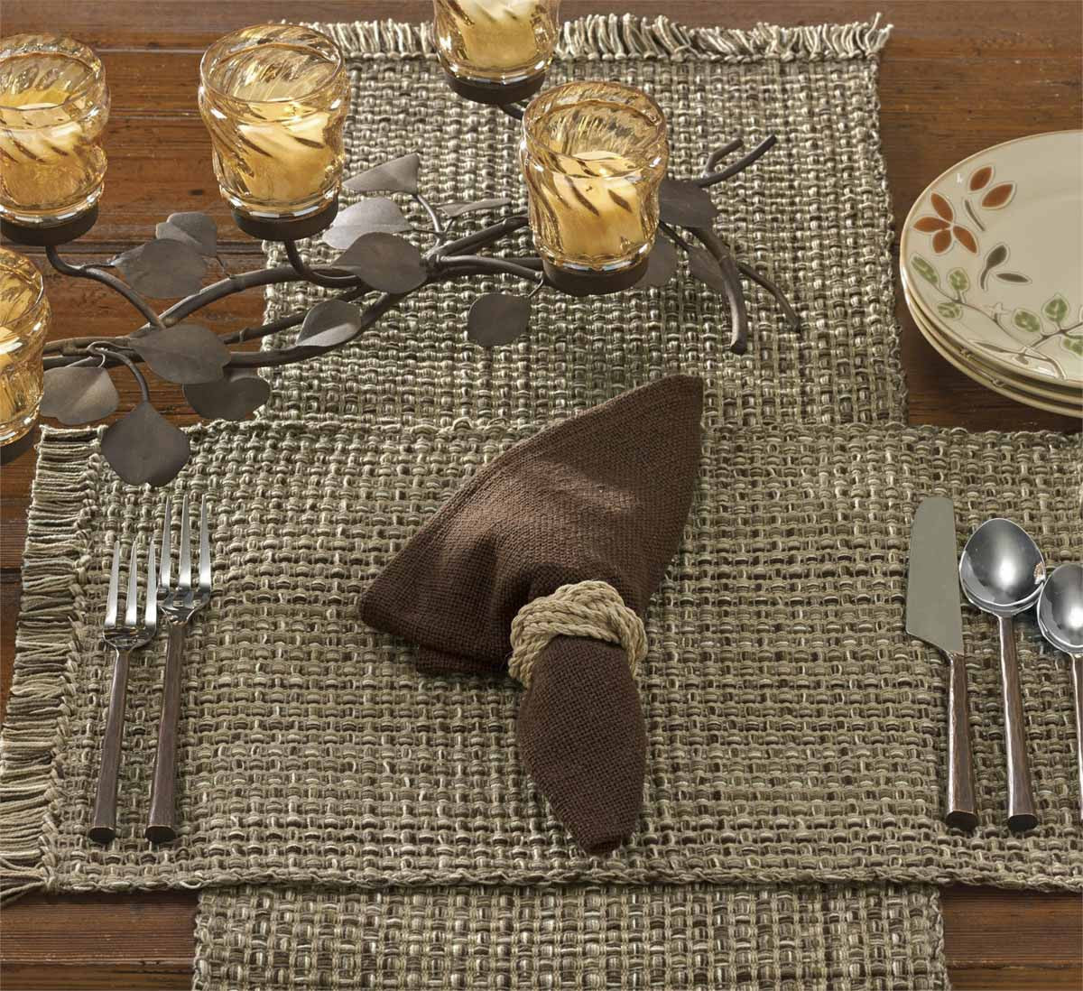 Tweed Espresso Table Runners -36" Park Designs