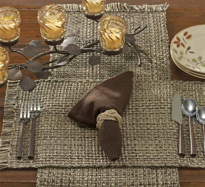 Tweed Espresso Table Runners -36