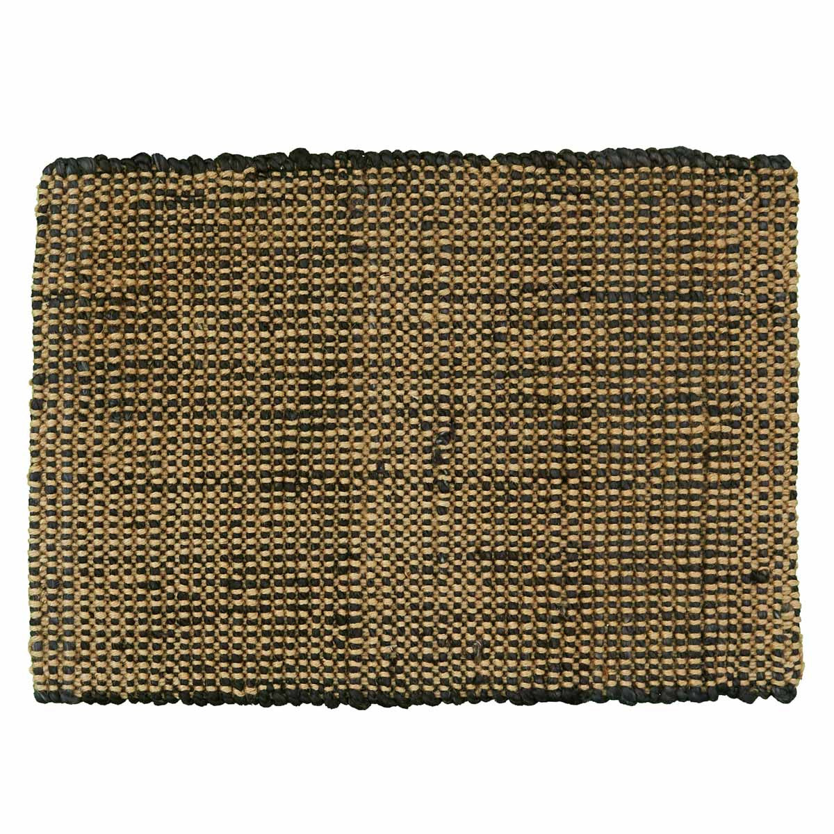 Jute Boucle Placemat - Black Set Of 6 Park Designs