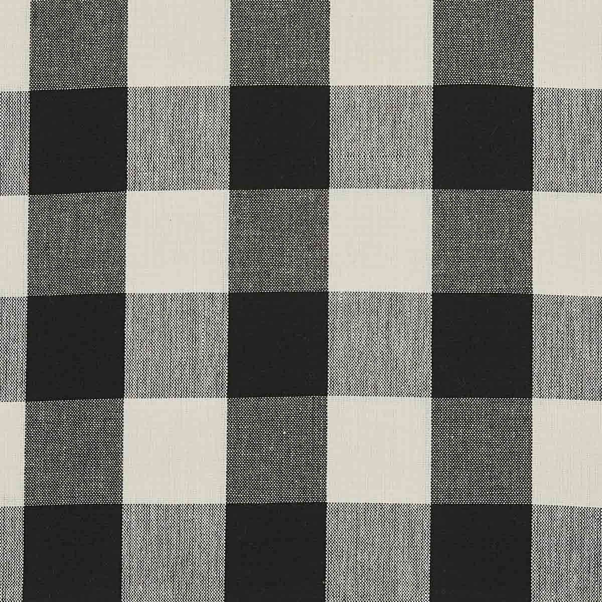 Wicklow Check Placemats - Black & Cream Backed Set of 6 Park Designs