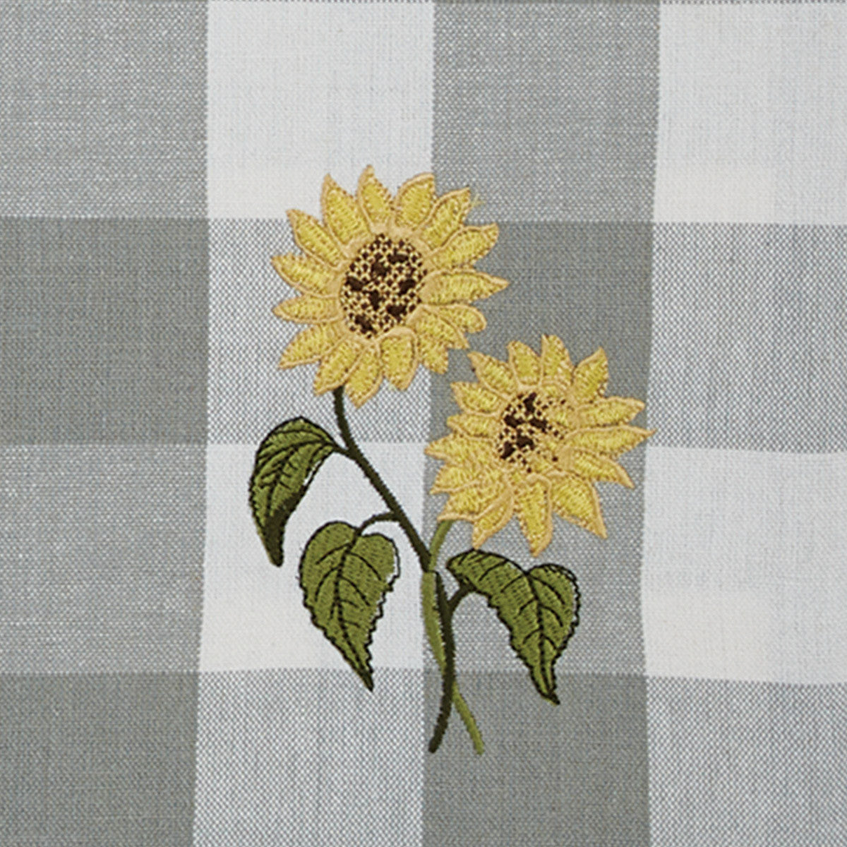 Wicklow Check Sunflower Embroidered Placemats - Set Of 6 Park Designs