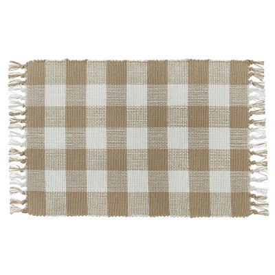 Wicklow Check Placemats - Natural Set Of 6 Park Designs
