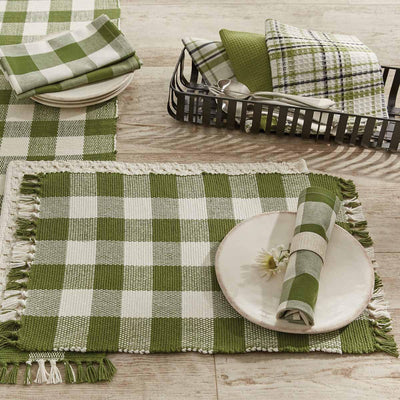 Wicklow Check Placemats - Sage Set Of 6 Park Designs
