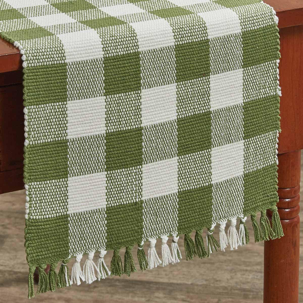 Wicklow Check Table Runner - Sage 13x54 Park Designs - The Fox Decor
