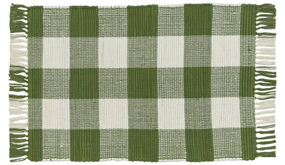 Wicklow Check Rag Rugs - Sage