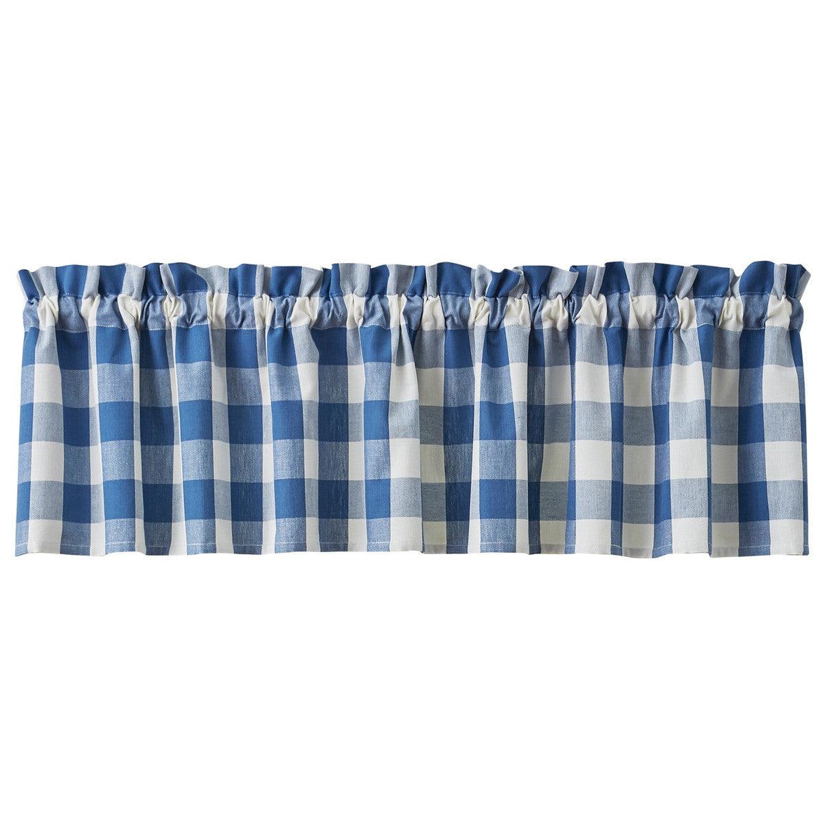 Wicklow Check Valance - China Blue Park designs - The Fox Decor