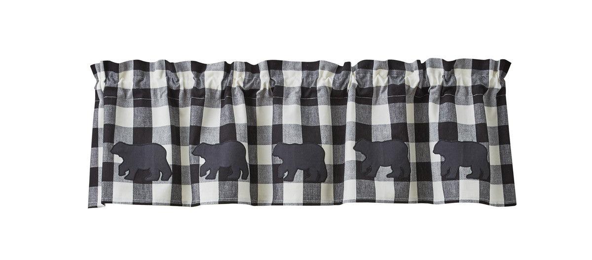 Wicklow Check Valance - Bear Applique Park designs - The Fox Decor