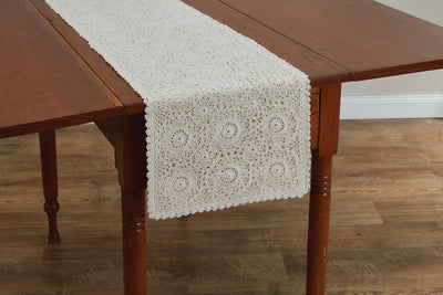Lace Table Runner - Cream 13