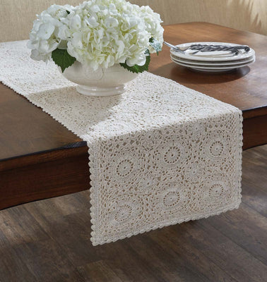 Lace Table Runner - Cream 13