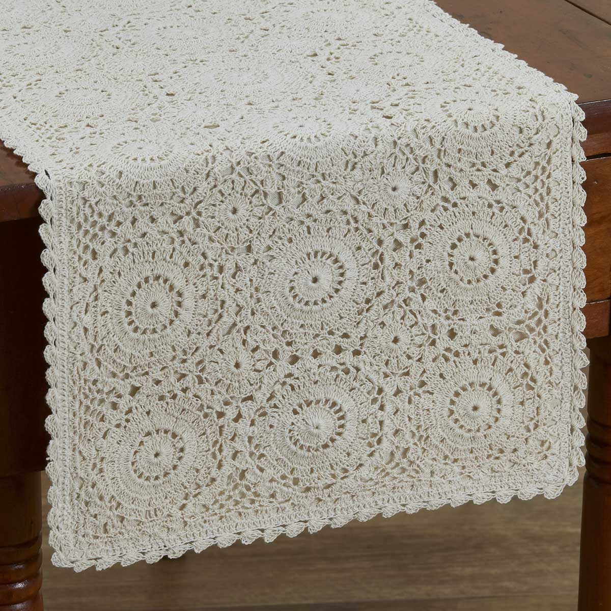 Lace Table Runner - Cream 13" x 54" Park Designs