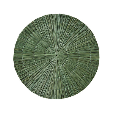 Seagrass Round Placemat - Sage Set Of 6 Park Designs