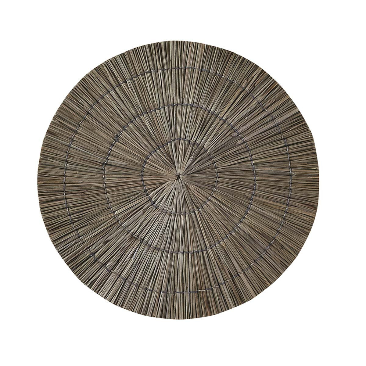 Seagrass Round Placemat - Stone Set Of 6 Park Designs