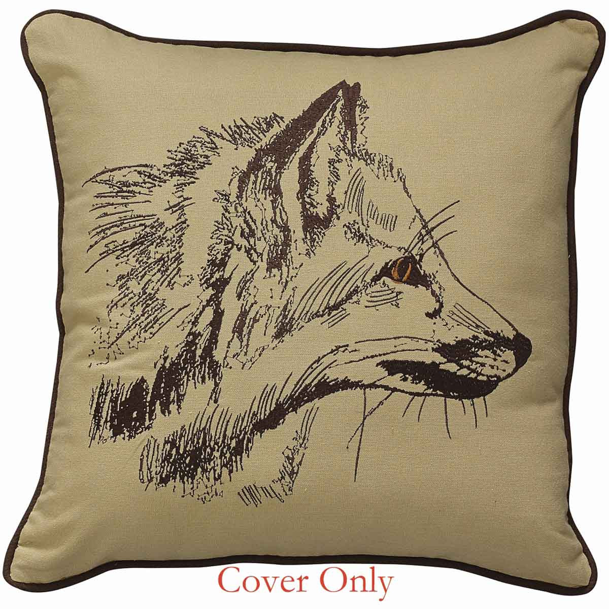 Fox Embroidered 20 Pillow Cover Set of 4 - Park Designs
