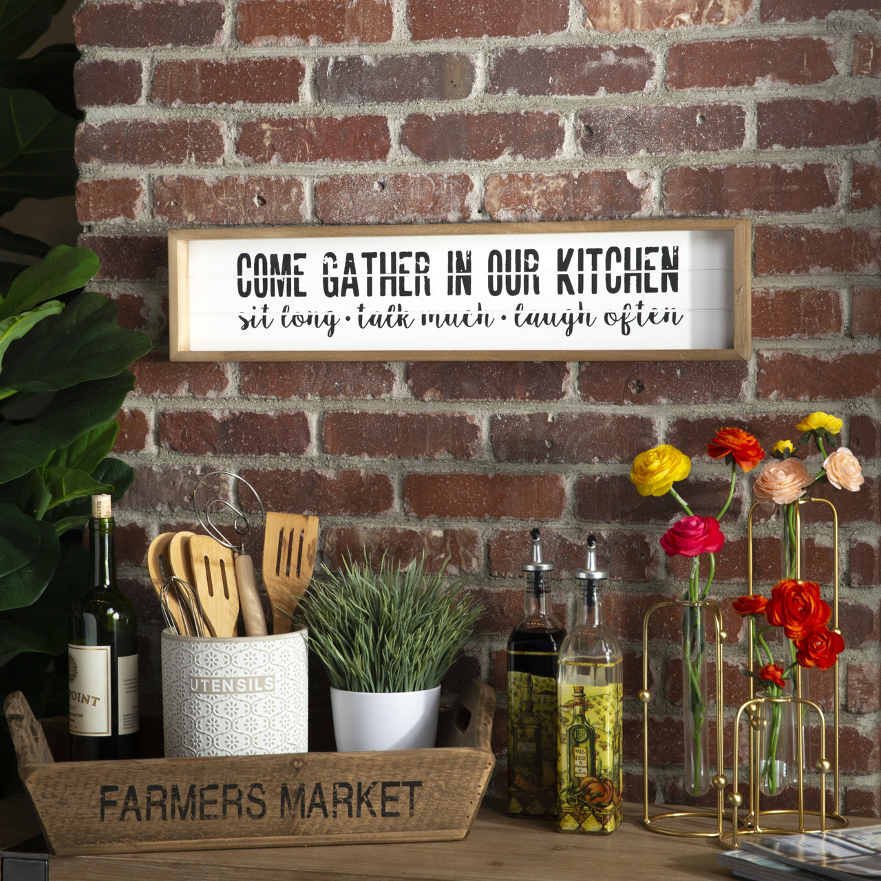 Gather in Our Kitchen Sign