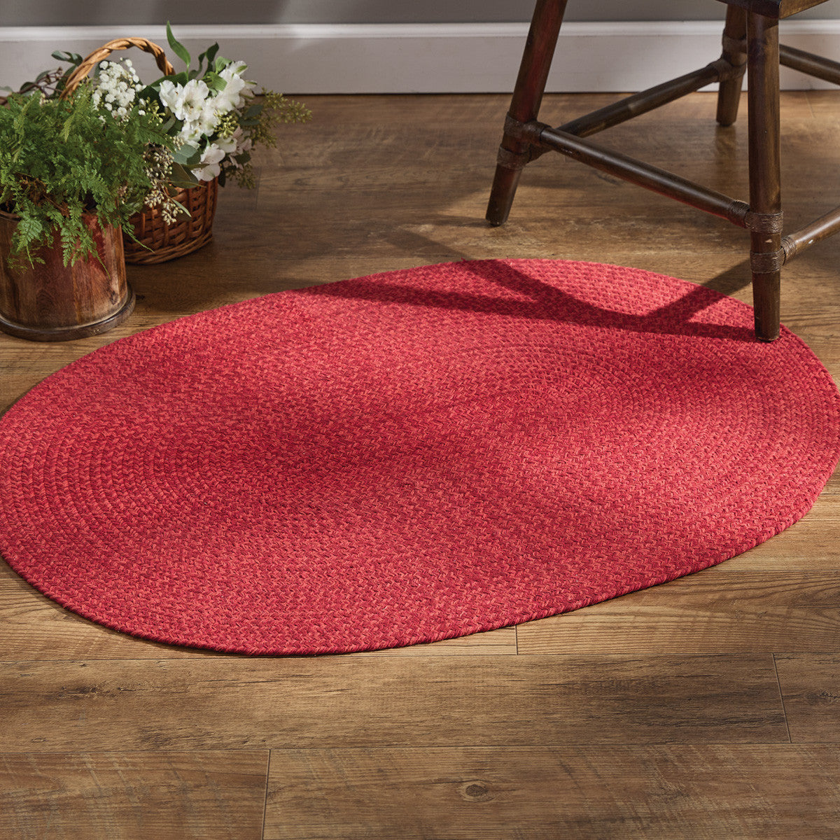 Spice Bin Braided Rug 32" X 42" - Paprika Set of 2 Park Designs