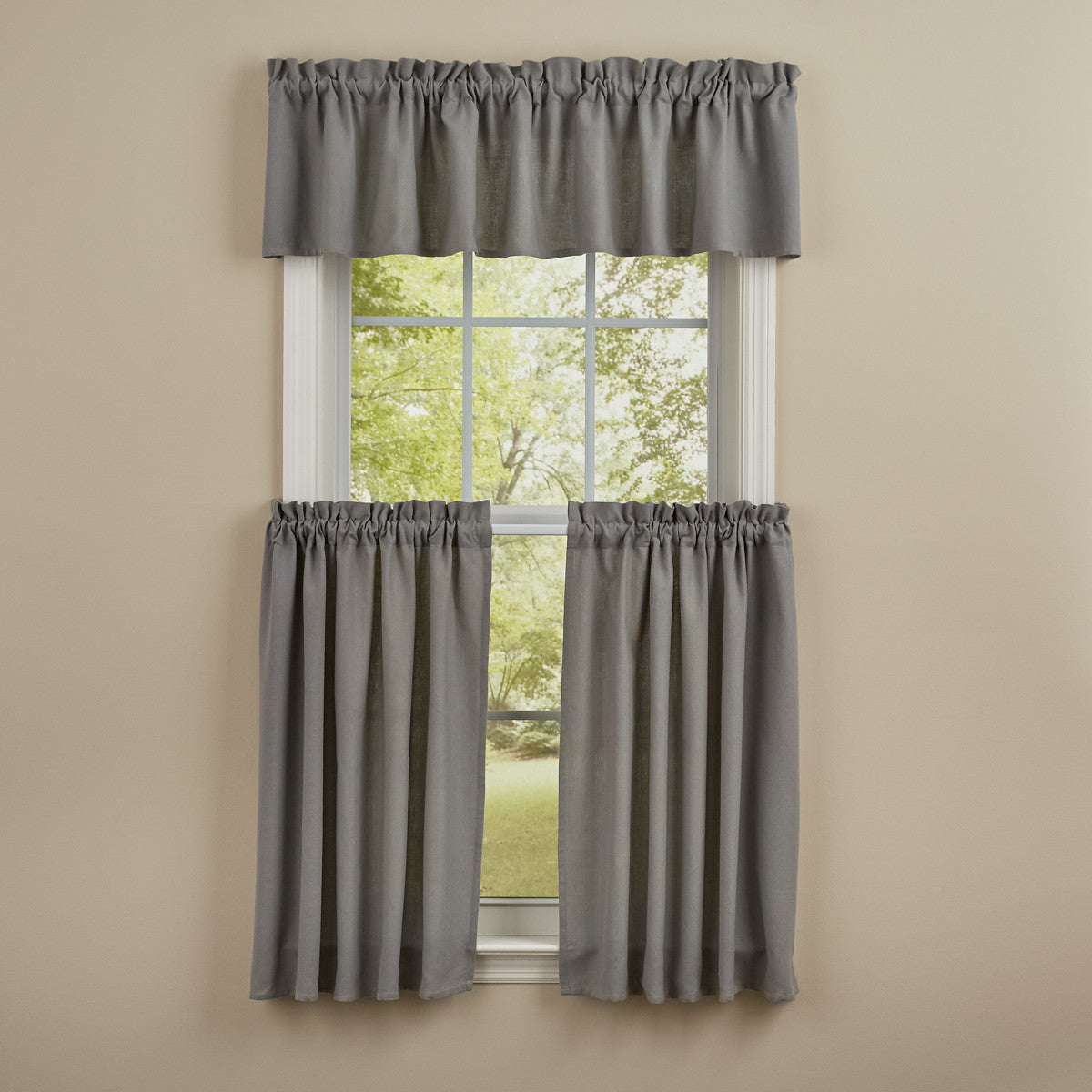 Farmington Valance - Dove Gray Set of 2 Park Designs