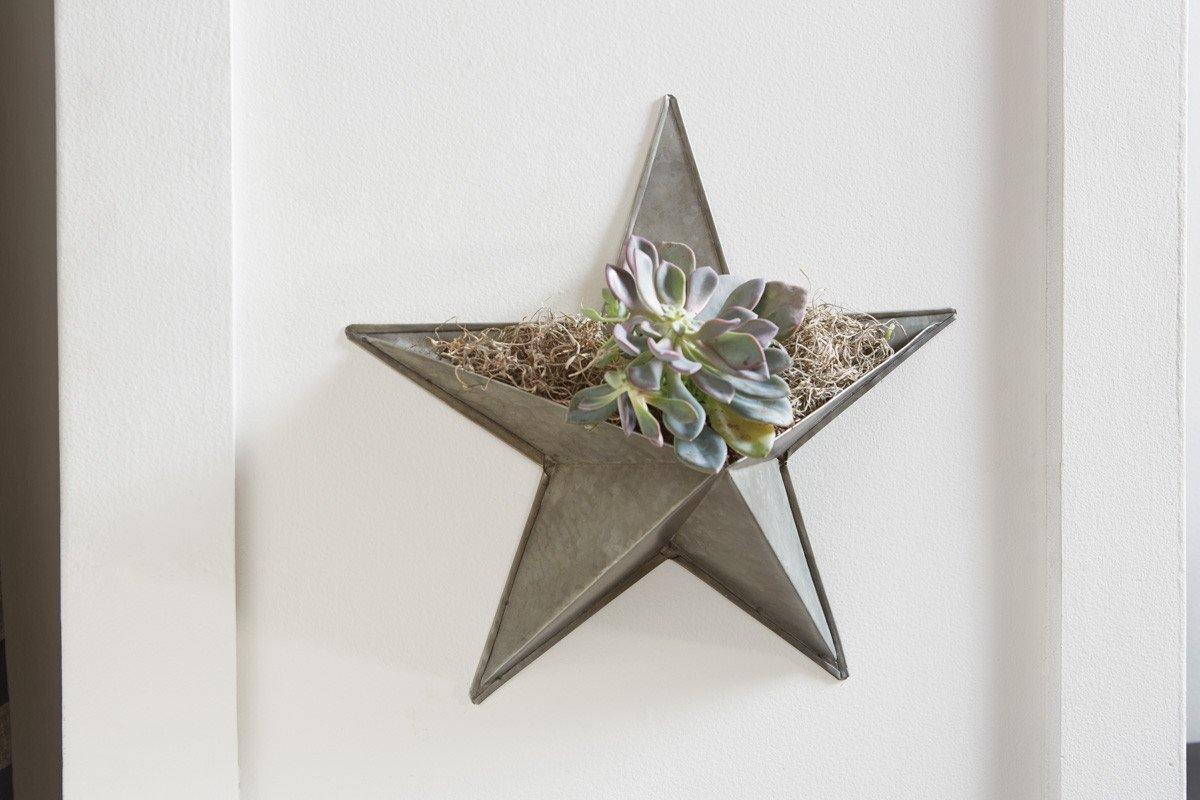 Star Wall Pocket - Galvanized - Park Designs - The Fox Decor