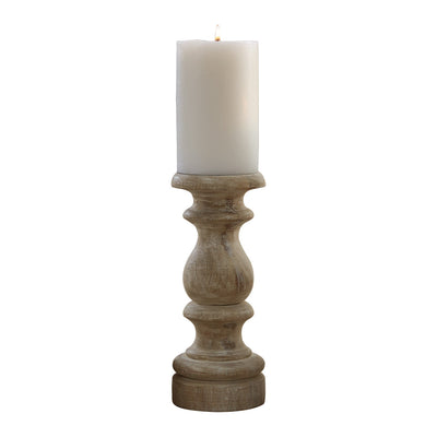 Jenny Candlestick White Washed - Tall Park Designs
