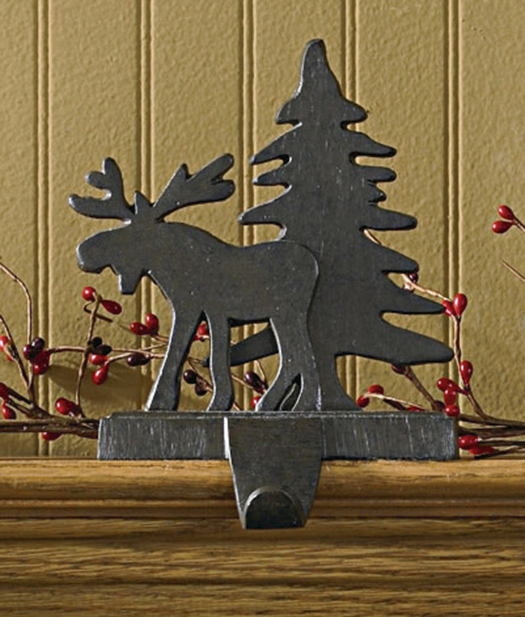Moose & Tree Stocking Hanger - Set of 2 Park Designs