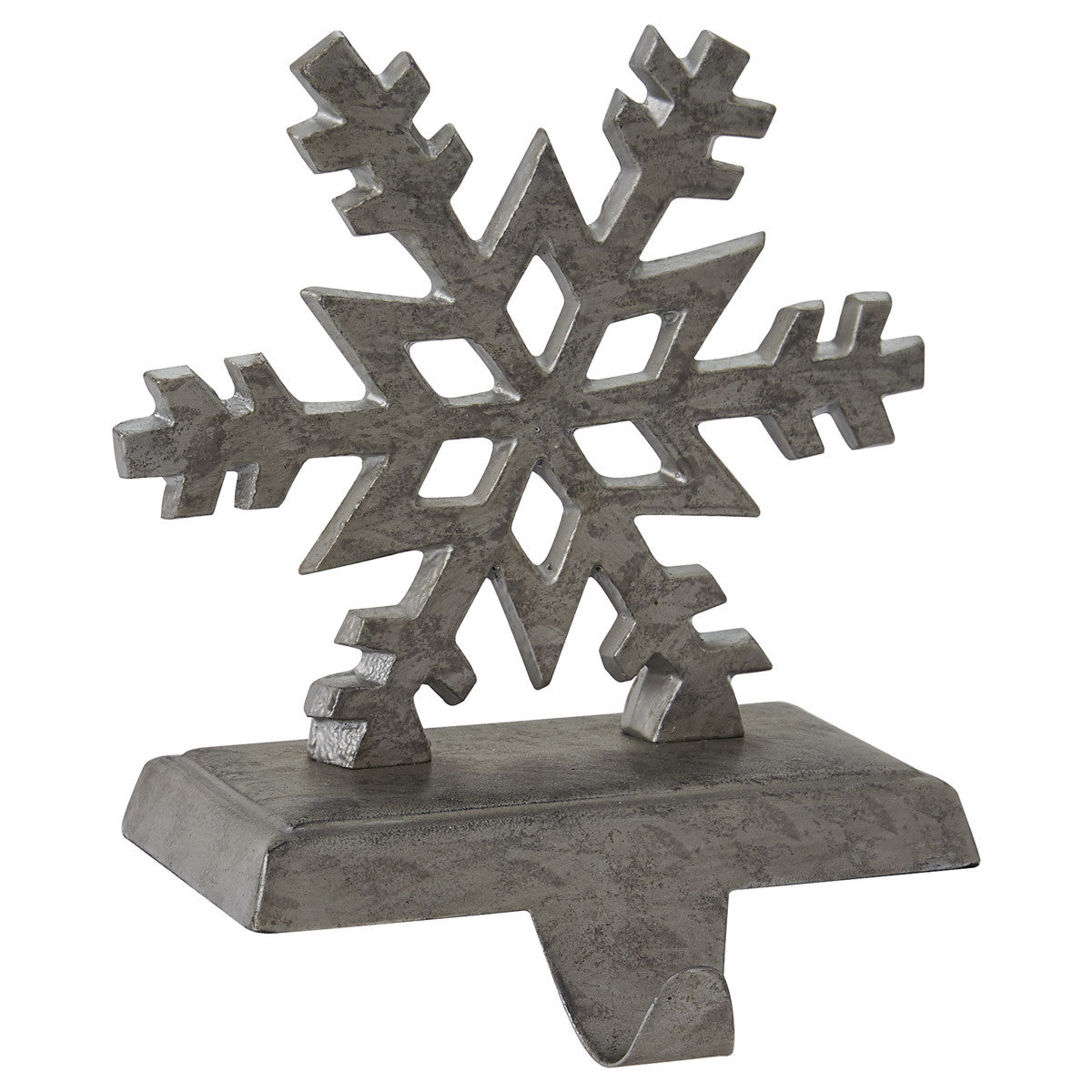 Snowflake Stocking Hanger - Galvanized Set of 2 Park Designs