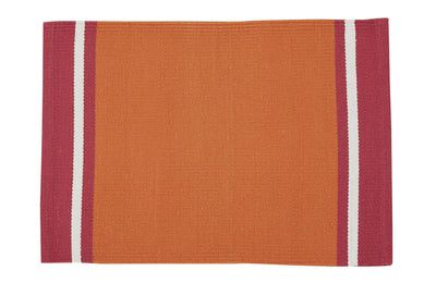 Cargo Stripe Placemat - Tangerine Set Of 6 Park Designs