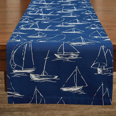 Sailboats Table Runner - 72