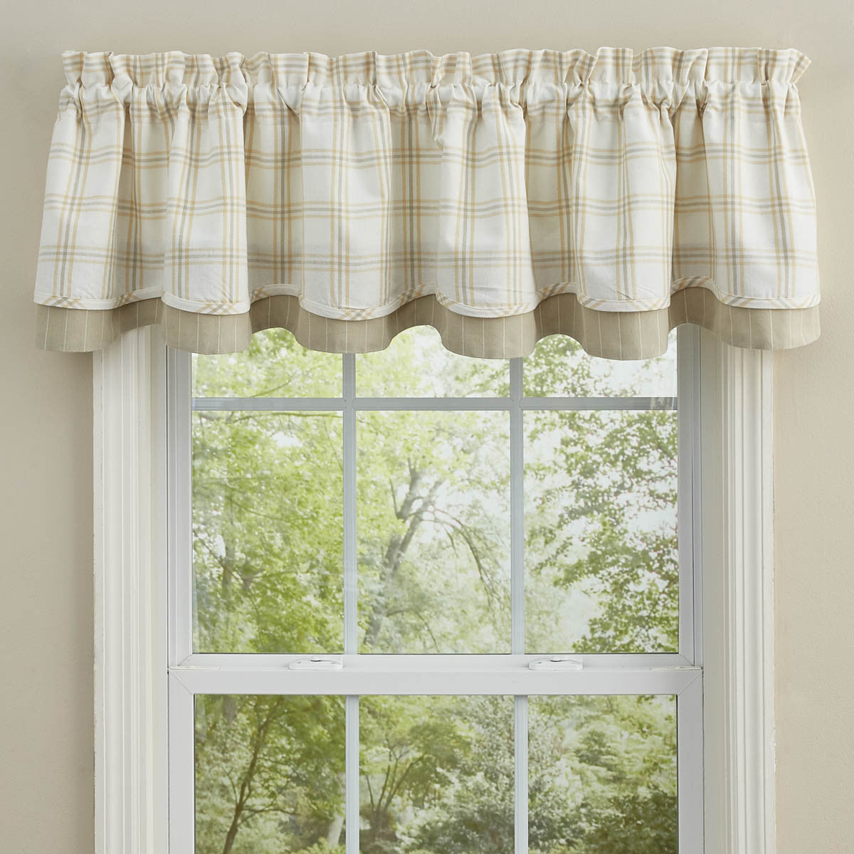 Cocoa Butter Valance - Lined Layered Park Designs