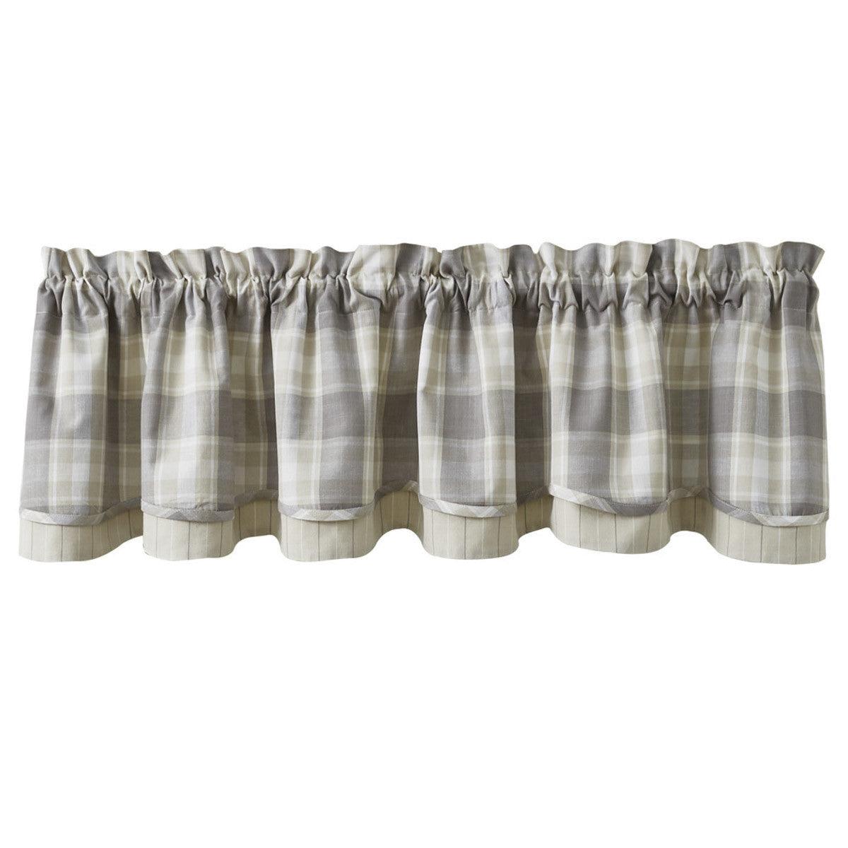 Weathered Oak Valance - Lined Layered Park Designs - The Fox Decor