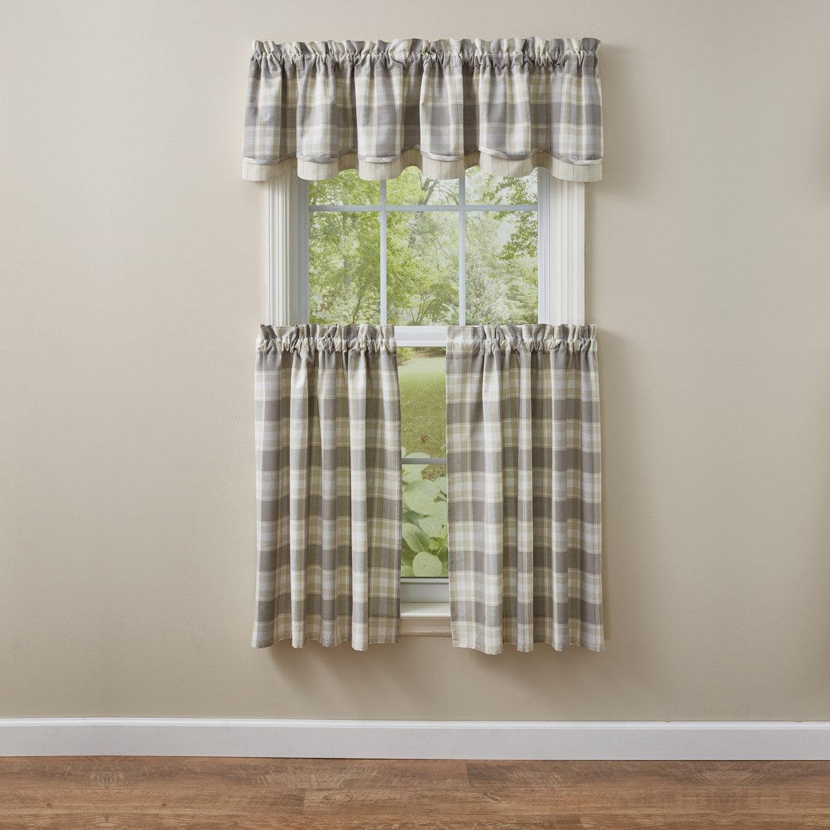 Weathered Oak Valance - Lined Layered Park Designs - The Fox Decor