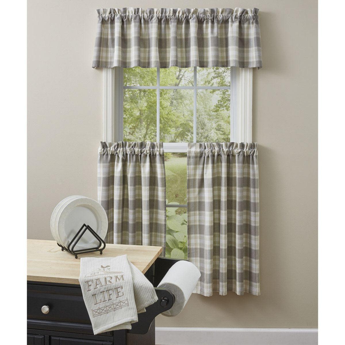 Weathered Oak Valance Set of 2 Park Designs - The Fox Decor