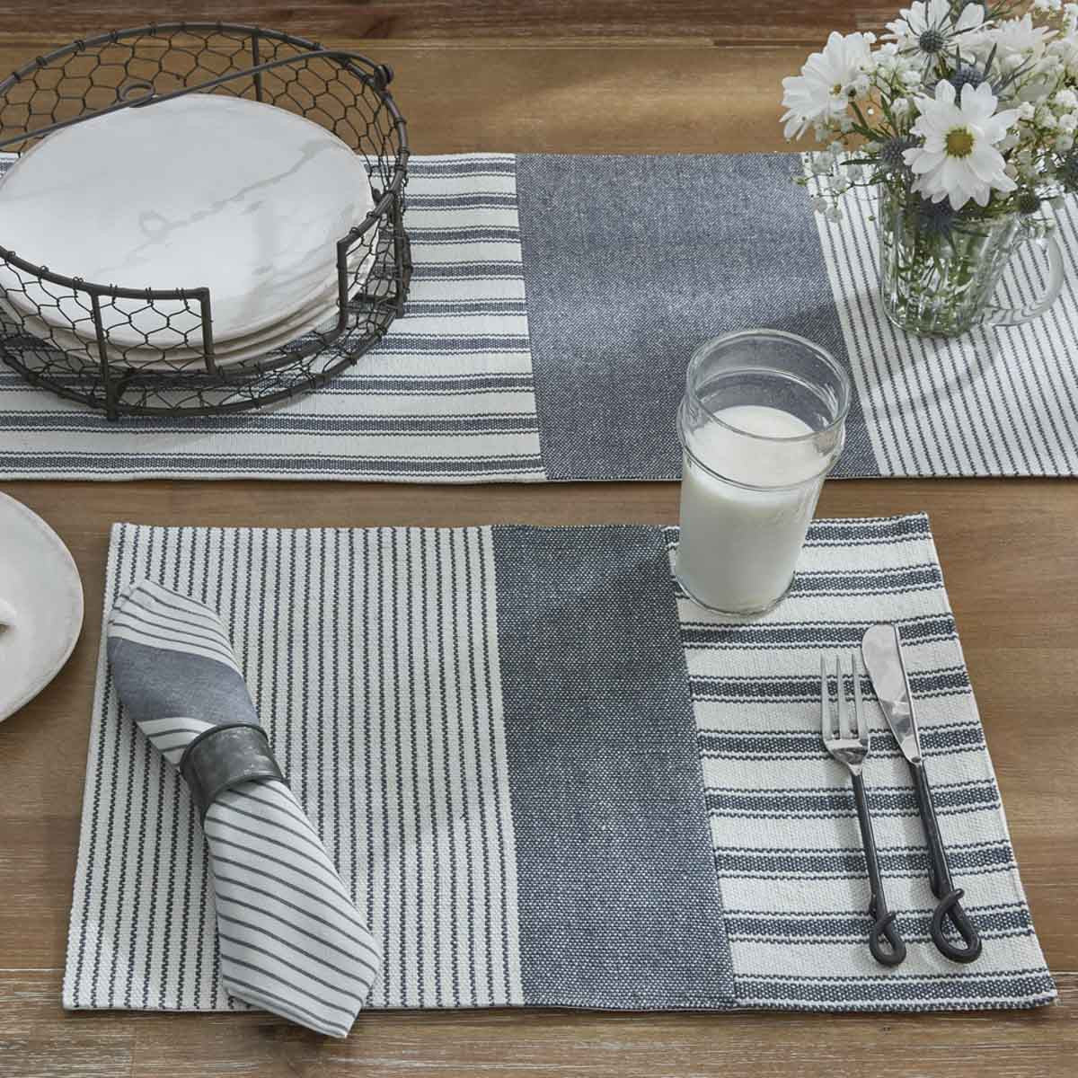 Oliver Stripe Placemats - Set Of 12 Park Designs