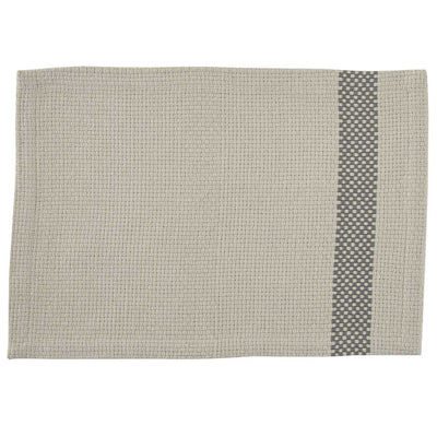 Gray Checkerboard Placemats - Set Of 6 Park Designs
