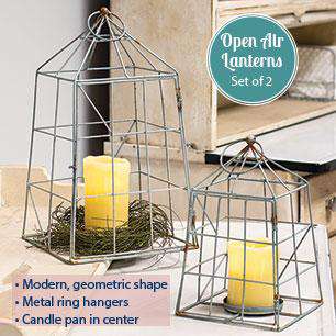 2/Set, Open Air Lanterns Lanterns/Lids CWI+ 