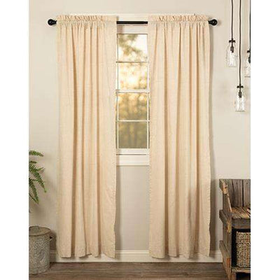2/Set, Simple Life Flax Natural Panels, 84x40 VHC Brands