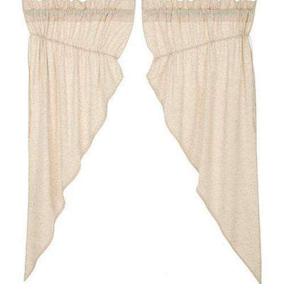 2/Set, Simple Life Flax Natural Prairie Short Panel, 63x36x18