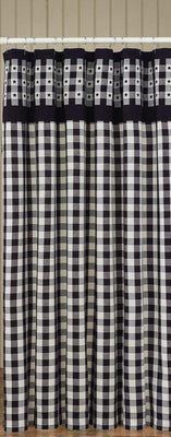 Checkerboard Star Shower Curtain - 72