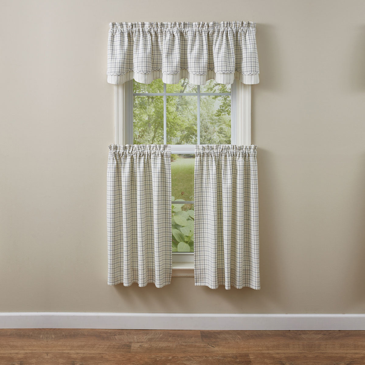 Jam Jar Layered  Valance Set of 2 - Lined Layered Park Designs