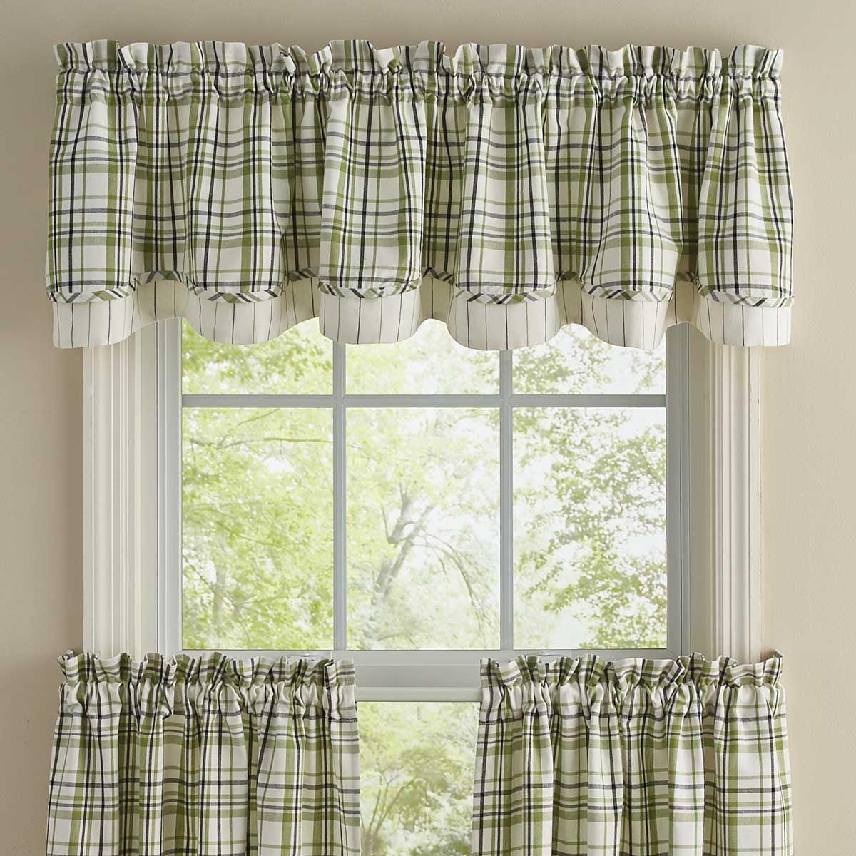 Time In The Garden Valance - Lined Layered Park Designs - The Fox Decor