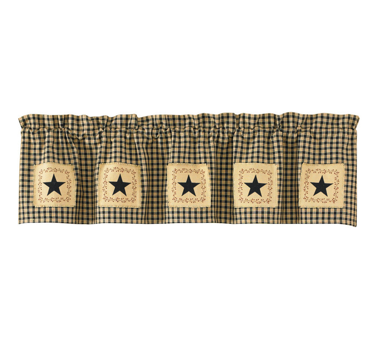 Farmhouse Star Patch Valance Park designs