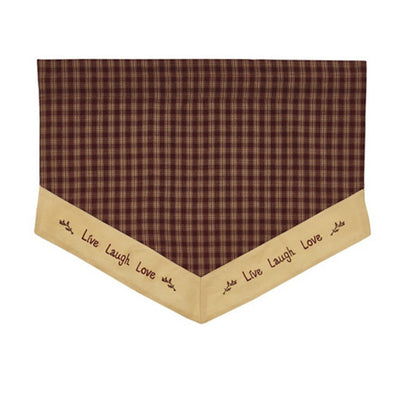 Sturbridge Live, Laugh, Love Valance - Single Point Park Designs