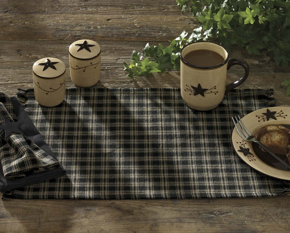 Sturbridge Black Placemats - Set Of 6 Park Designs