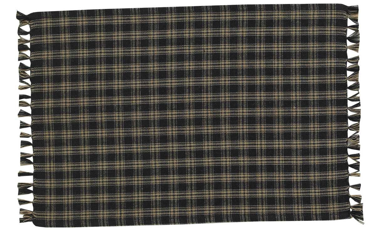 Sturbridge Black Placemats - Set Of 6 Park Designs
