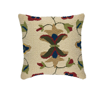 2/Set Vine & Blossom Hooked Pillow Cover 18