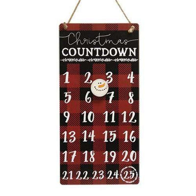 Buffalo Check Christmas Countdown Calendar