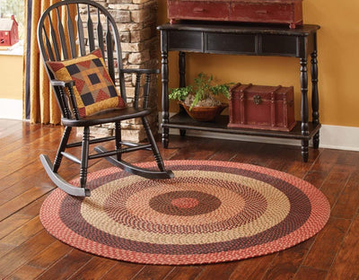 Lancaster Round Braided Rug 5' Park Designs