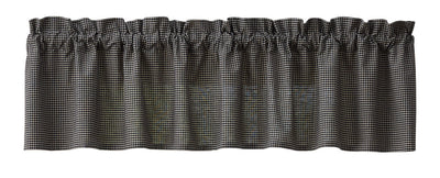 Black Check Hen Pecked Valance Set of 2 Park Designs