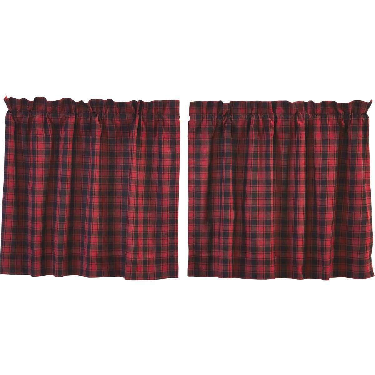 Cumberland Tier Curtain Set of 2 L24xW36 - The Fox Decor