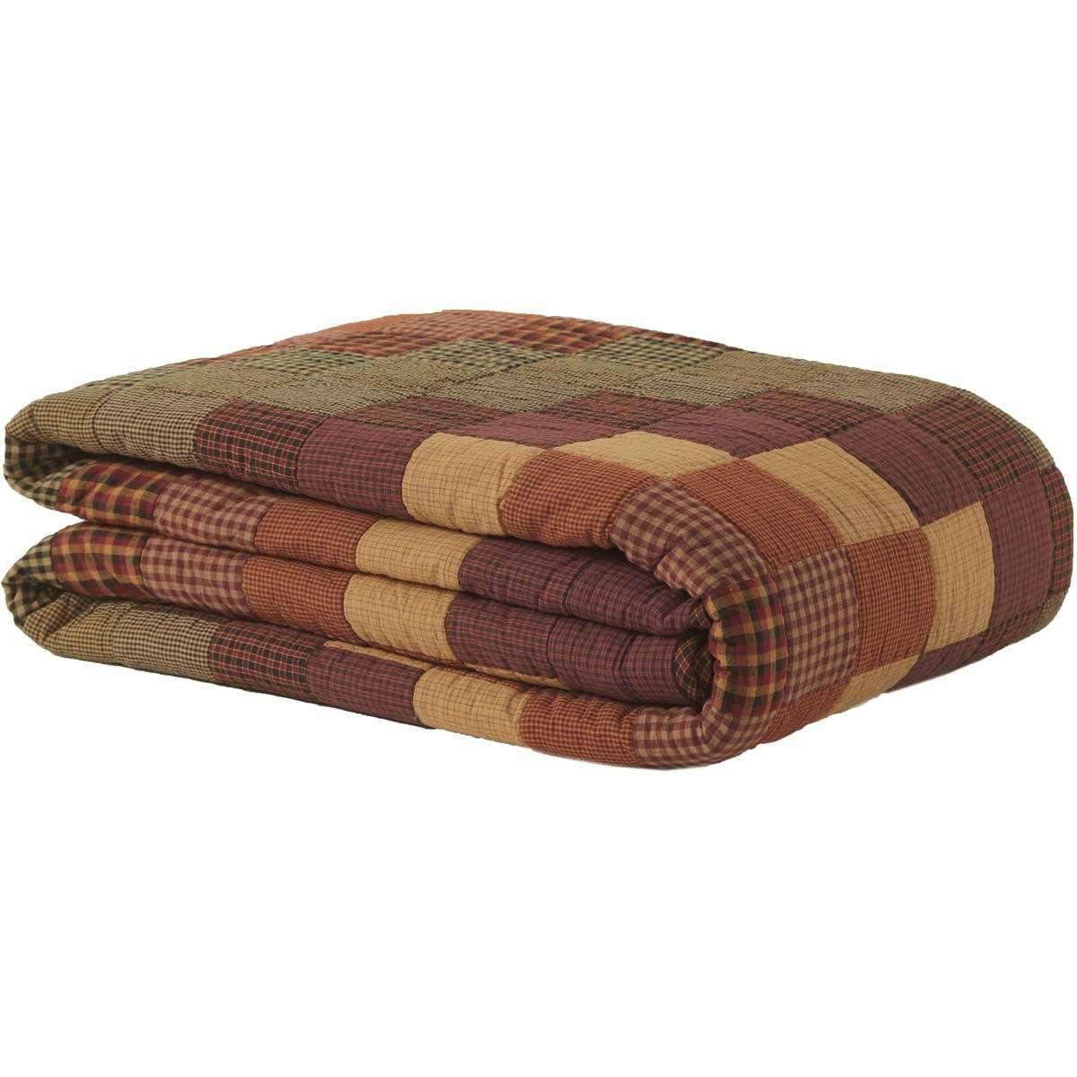 Heritage Farms Twin Quilt 68Wx86L VHC Brands folded