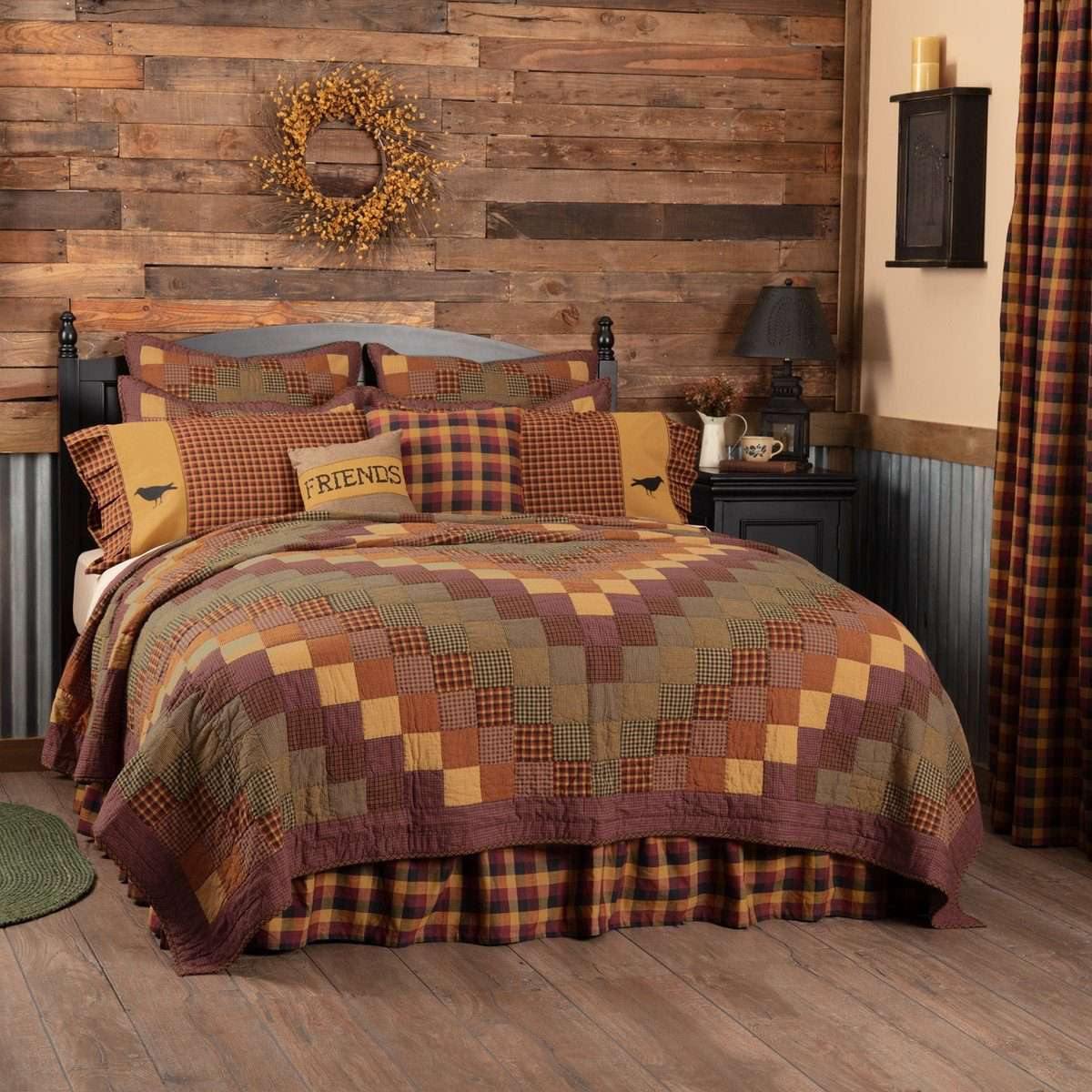 Heritage Farms Twin Quilt 68Wx86L VHC Brands